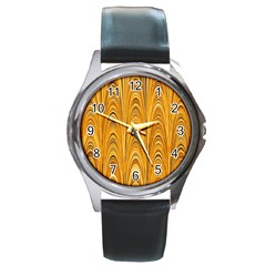 Electric Field Art XXXIX Round Metal Watch