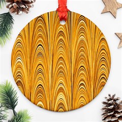 Electric Field Art Xxxix Ornament (round) by okhismakingart