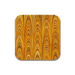 Electric Field Art XXXIX Rubber Square Coaster (4 pack) 