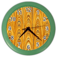 Electric Field Art XXXIX Color Wall Clock