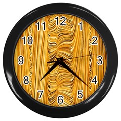 Electric Field Art Xl Wall Clock (black) by okhismakingart