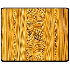 Electric Field Art Xl Double Sided Fleece Blanket (medium)  by okhismakingart