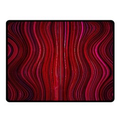 Electric Field Art Xli Double Sided Fleece Blanket (small)  by okhismakingart