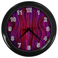 Electric Field Art Xlii Wall Clock (black) by okhismakingart