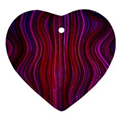 Electric Field Art Xlii Heart Ornament (two Sides) by okhismakingart