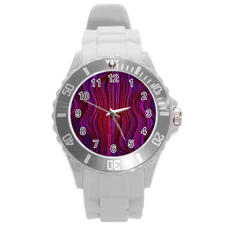 Electric Field Art XLII Round Plastic Sport Watch (L)