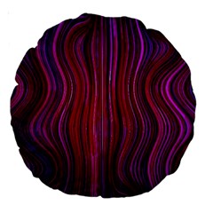 Electric Field Art Xlii Large 18  Premium Round Cushions by okhismakingart