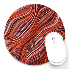 Electric Field Art Xliii Round Mousepads by okhismakingart