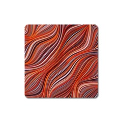 Electric Field Art Xliii Square Magnet by okhismakingart