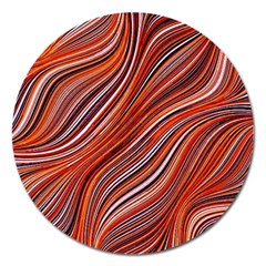 Electric Field Art Xliii Magnet 5  (round) by okhismakingart