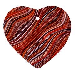 Electric Field Art Xliii Heart Ornament (two Sides) by okhismakingart