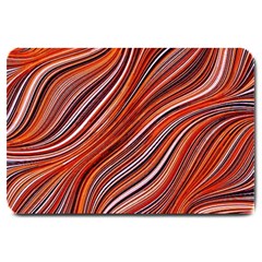 Electric Field Art Xliii Large Doormat  by okhismakingart