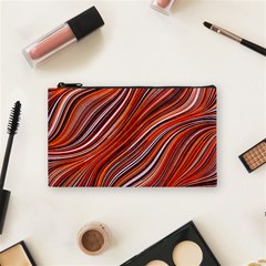 Electric Field Art Xliii Cosmetic Bag (small) by okhismakingart