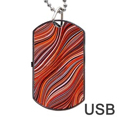 Electric Field Art Xliii Dog Tag Usb Flash (one Side) by okhismakingart