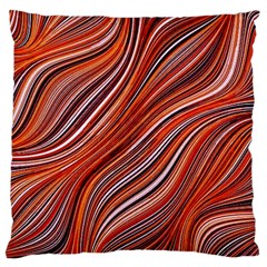 Electric Field Art Xliii Large Cushion Case (two Sides) by okhismakingart