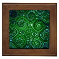 Electric Field Art Xliv Framed Tiles by okhismakingart