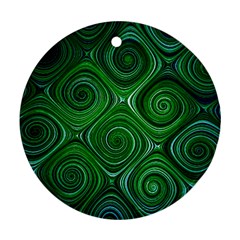 Electric Field Art Xliv Ornament (round) by okhismakingart