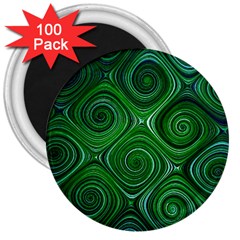 Electric Field Art Xliv 3  Magnets (100 Pack) by okhismakingart