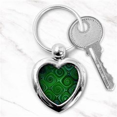 Electric Field Art Xliv Key Chains (heart)  by okhismakingart