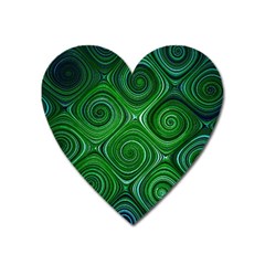 Electric Field Art Xliv Heart Magnet by okhismakingart