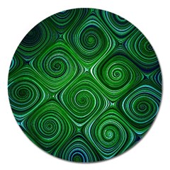 Electric Field Art Xliv Magnet 5  (round) by okhismakingart