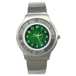 Electric Field Art XLIV Stainless Steel Watch Front