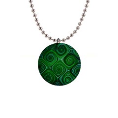 Electric Field Art Xliv 1  Button Necklace by okhismakingart