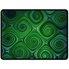 Electric Field Art Xliv Fleece Blanket (large)  by okhismakingart