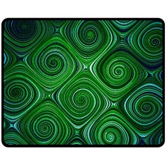 Electric Field Art Xliv Fleece Blanket (medium)  by okhismakingart