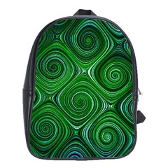 Electric Field Art Xliv School Bag (xl) by okhismakingart