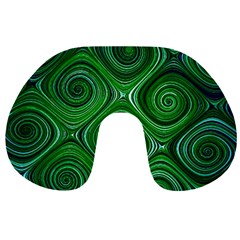 Electric Field Art Xliv Travel Neck Pillows by okhismakingart