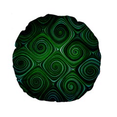 Electric Field Art Xliv Standard 15  Premium Flano Round Cushions by okhismakingart