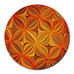 Electric Field Art Xlv Round Mousepads by okhismakingart