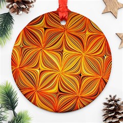 Electric Field Art Xlv Ornament (round) by okhismakingart