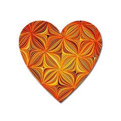 Electric Field Art Xlv Heart Magnet by okhismakingart