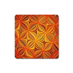 Electric Field Art Xlv Square Magnet by okhismakingart