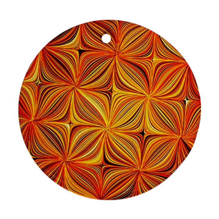 Electric Field Art XLV Round Ornament (Two Sides)