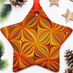 Electric Field Art Xlv Star Ornament (two Sides) by okhismakingart