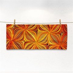 Electric Field Art Xlv Hand Towel by okhismakingart