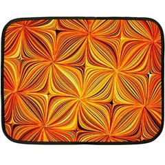 Electric Field Art Xlv Fleece Blanket (mini) by okhismakingart