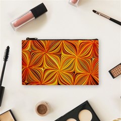 Electric Field Art Xlv Cosmetic Bag (small) by okhismakingart