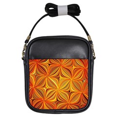 Electric Field Art Xlv Girls Sling Bag by okhismakingart