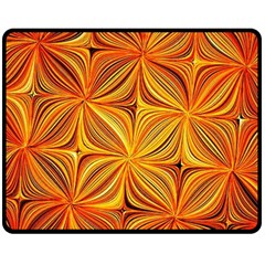 Electric Field Art Xlv Fleece Blanket (medium)  by okhismakingart