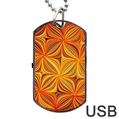 Electric Field Art Xlv Dog Tag Usb Flash (two Sides) by okhismakingart