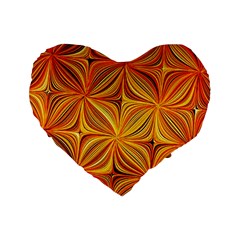 Electric Field Art Xlv Standard 16  Premium Heart Shape Cushions by okhismakingart