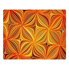 Electric Field Art Xlv Double Sided Flano Blanket (large)  by okhismakingart