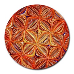 Electric Field Art Xlvi Round Mousepads by okhismakingart