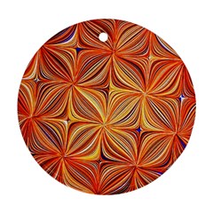 Electric Field Art Xlvi Ornament (round) by okhismakingart