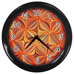 Electric Field Art Xlvi Wall Clock (black) by okhismakingart