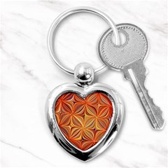 Electric Field Art Xlvi Key Chains (heart)  by okhismakingart